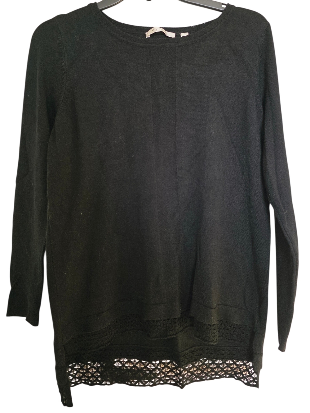 Cyrus Black Knit Top